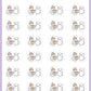 ICON SIZE - Package Delivery Stickers - Snowball The Cat - [085]