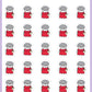 ICON SIZE - Aunt Flo Period Stickers - Snowball The Cat - [086]