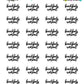Beach Workout Planner Stickers - Script / Text - [1005]