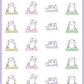 Yoga Stickers - Snowball The Cat - [100]