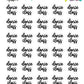 Dance Class Planner Stickers - Script / Text - [1014]