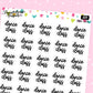 Dance Class Planner Stickers - Script / Text - [1014]