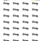 Therapy Planner Stickers - Script / Text - [1018]