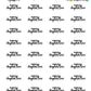Mommy Daughter Time Planner Stickers - Script / Text - [1021]