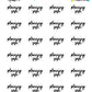 Planning Sesh Planner Stickers - Script / Text - [1029]