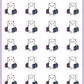 Luggage Stickers - Snowball The Cat - [102]