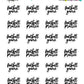 Football Game and Football Practice Planner Stickers - Script / Text - [1040]