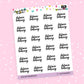 Distance Learning Planner Stickers - Script / Text - [1056]