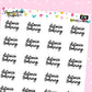 Distance Learning Planner Stickers - Script / Text - [1056]