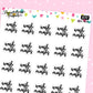 Wash Masks Planner Stickers - Script / Text - [1057]