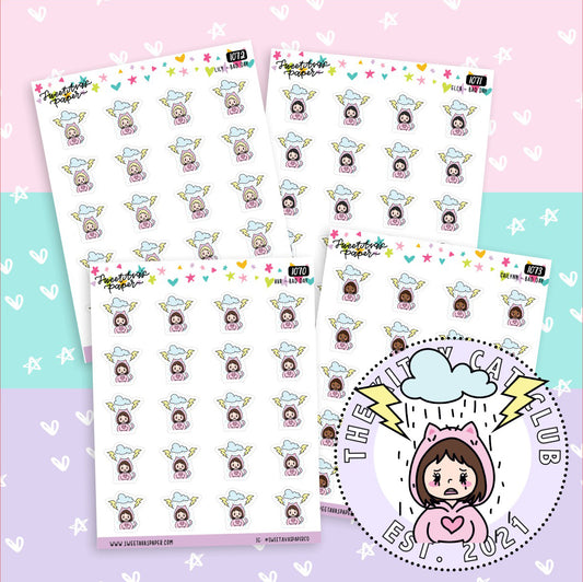Bad Day Planner Stickers - The Kitty Cat Club