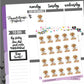 Fall Reading Planner Stickers - Boo and Lunar [1116]