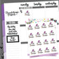 Witchy Halloween Planning Planner Stickers - Dottie The Sugar Bug - [1125]