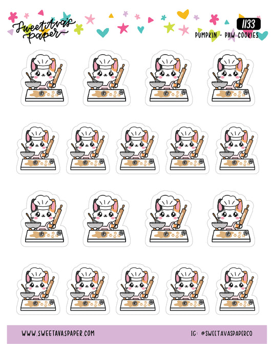 Bake Cookies Stickers - Pumpkin The Cat - [1133]