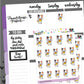 Candy Corn Mug Planner Stickers - Pumpkin The Cat - [1134]