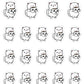 Skull Coffee Mug Planner Stickers - Snowball The Cat - [1148]