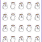 Floral Crown Stickers - Snowball The Cat - [114]