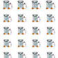 Decorating For Halloween Planner Stickers - Snowball The Cat [1150]
