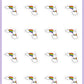 ICON SIZE - Rainbow Slide Stickers - Snowball The Cat - [115]