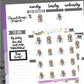Ghost Mug Planner Stickers - Mocha The Sloth [1165]