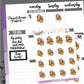 Pumpkin Spice Latte Planner Stickers - Mocha The Sloth [1169]