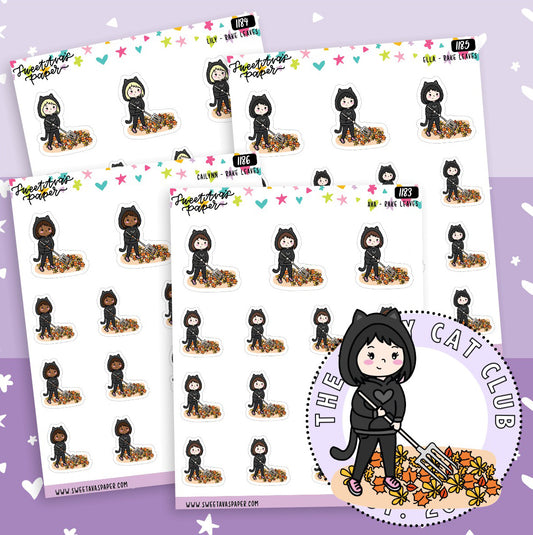 Rake The Leaves Planner Stickers - The Kitty Cat Club