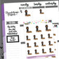 Rake The Leaves Planner Stickers - The Kitty Cat Club