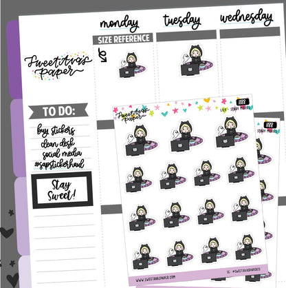 Scary Movies Planner Stickers - The Kitty Cat Club