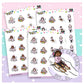 Winter Mix Planner Stickers - The Kitty Cat Club