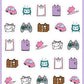 Home Accessories Stickers - Cat Shaped Icons - [123]