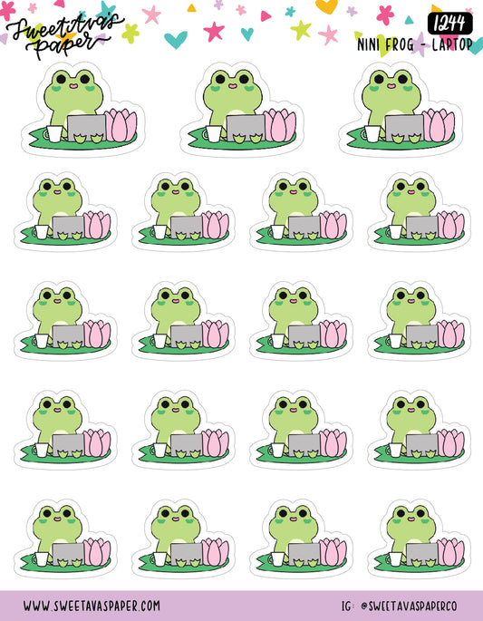 Laptop Planner Stickers - Nini Frog [1244]