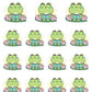 Reading Frog Planner Stickers - Nini Frog - [1245]