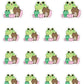 Family Time Planner Stickers - Nini Frog [1250]