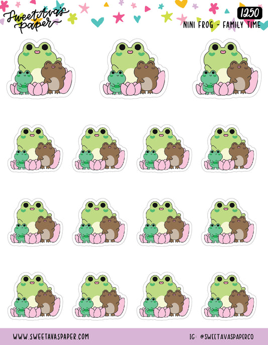 Family Time Planner Stickers - Nini Frog [1250]
