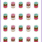 Doughnut Stickers - Cat Shaped Icons - [125]