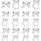 Dizzy Headache Planner Stickers - Snowball The Cat - [1262]