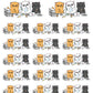 Business Meeting Planner Stickers - Snowball The Cat [1279]