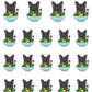 Healthy Eating Planner Stickers - Salad Planner Stickers - Vegetables Planner Stickers - Weight Loss Planner Stickers -  Monty The Bat - [12