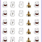 ICON SIZE - Church Stickers - Snowball The Cat - [131]