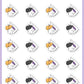 Cat Nap Stickers - Snowball The Cat - [135]