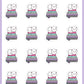 Planner Stack Stickers - Snowball The Cat - [136]
