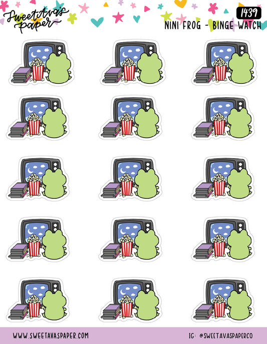 Binge Watch Planner Stickers - Nini Frog [1439]