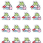 Bath Time Planner Stickers - Character Planner Stickers - Nini Frog - [1453]