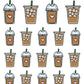 Iced Coffee Cups Planner Stickers - Icons -  [1461]