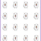 Ice Cream Cone Stickers - Snowball The Cat - [147]