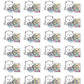 Eating Cereal Planner Stickers - Snowball The Cat [1482]