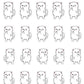 Middle Finger Planner Stickers - Snowball The Cat [1502]