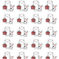 Red Cart Shopping Planner Stickers - Snowball The Cat [1509]