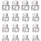 Goals Planner -  Planner Stickers - Snowball The Cat [1510]