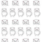Middle Finger Planner Stickers - Snowball The Cat [1513]